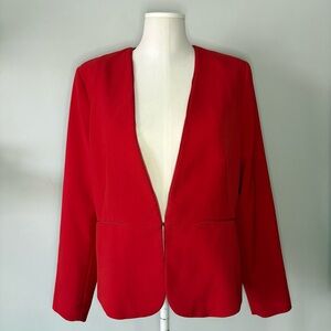 Mango Vibrant Red Women's Blazer